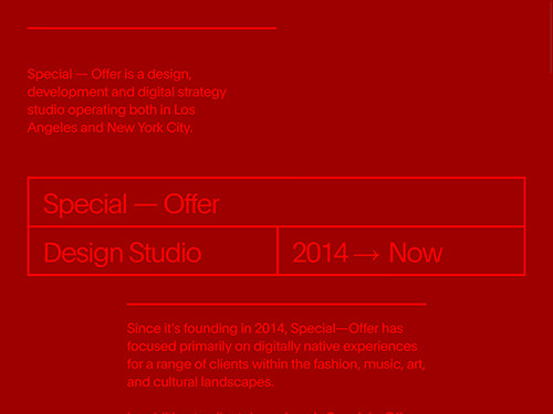 Special–Offer Studio