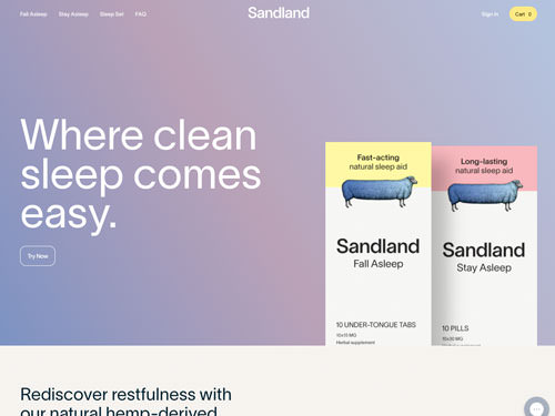 Sandland Sleep | Sleep Better Naturally