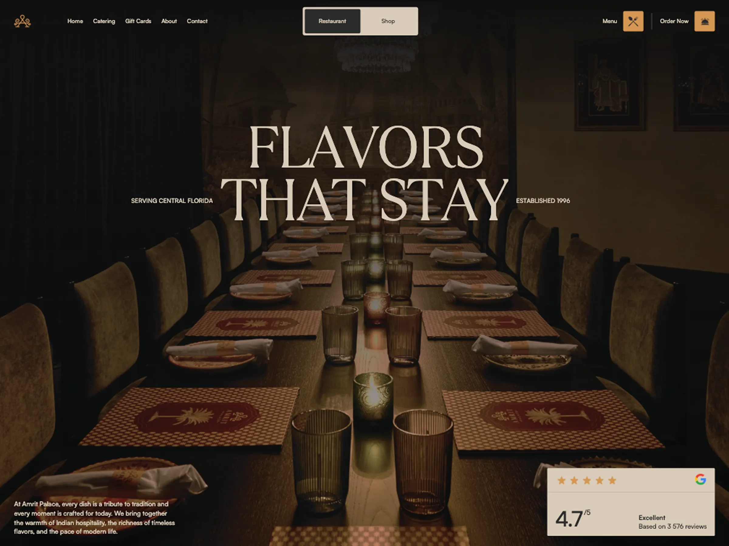 Amrit Palace – Indian Restaurant in Ocala, Florida